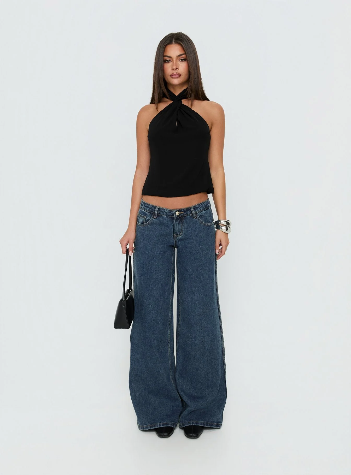 Adalynne Twist Front Top Black - Image 7