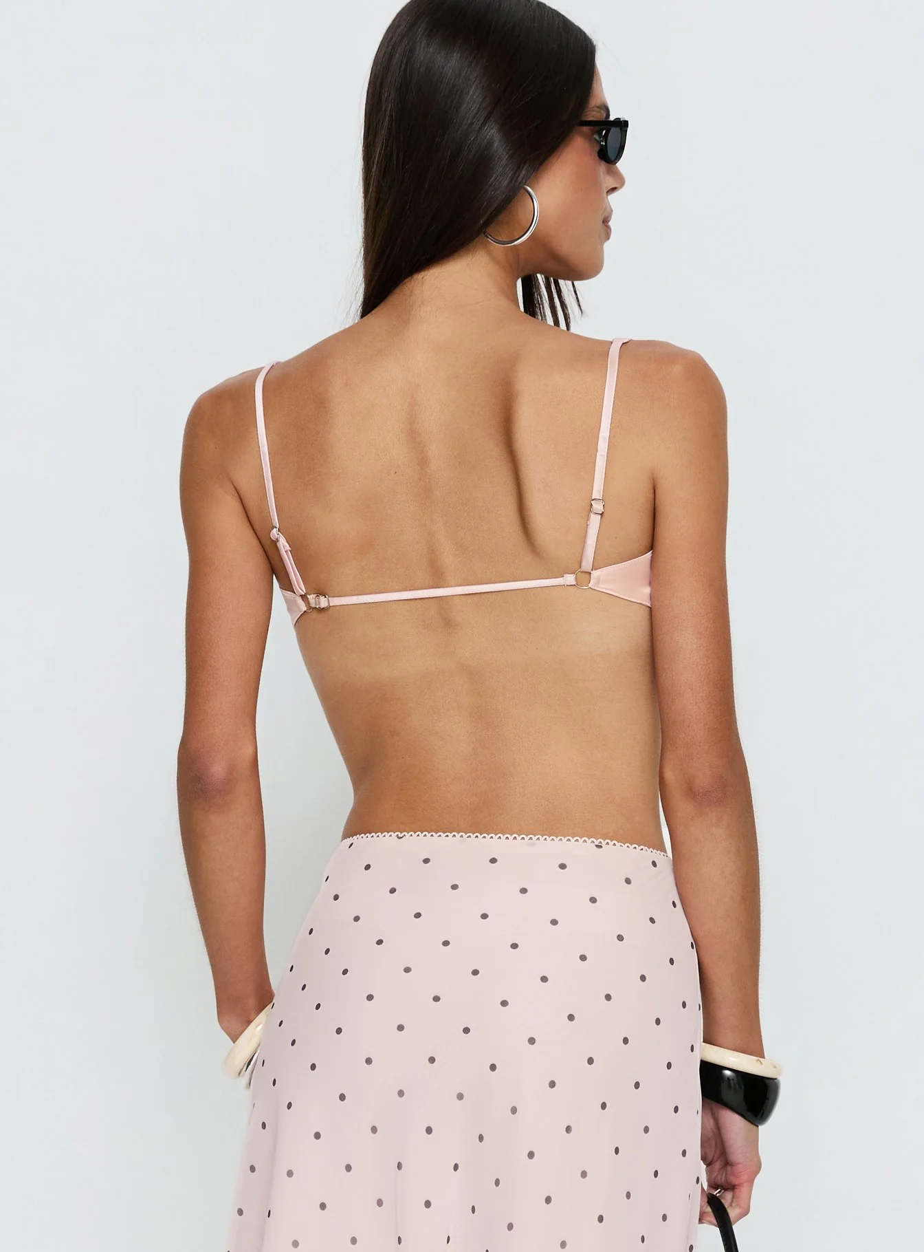 Adeeva Satin Micro Crop Top Pink - Image 5