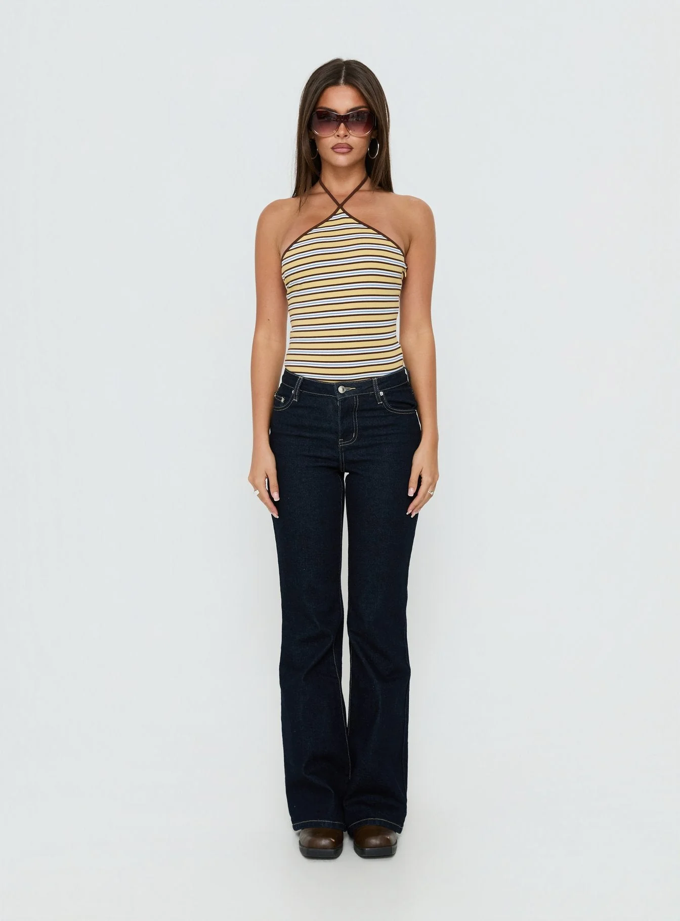 Aethoria Arrowneck Bodysuit Multi Stripe - Image 6