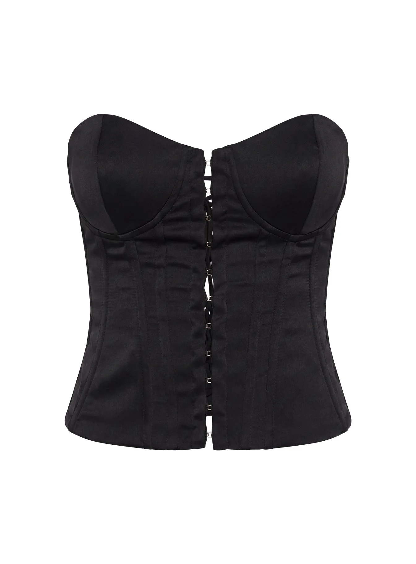 Afelia Strapless Corset Top Black - Image 11