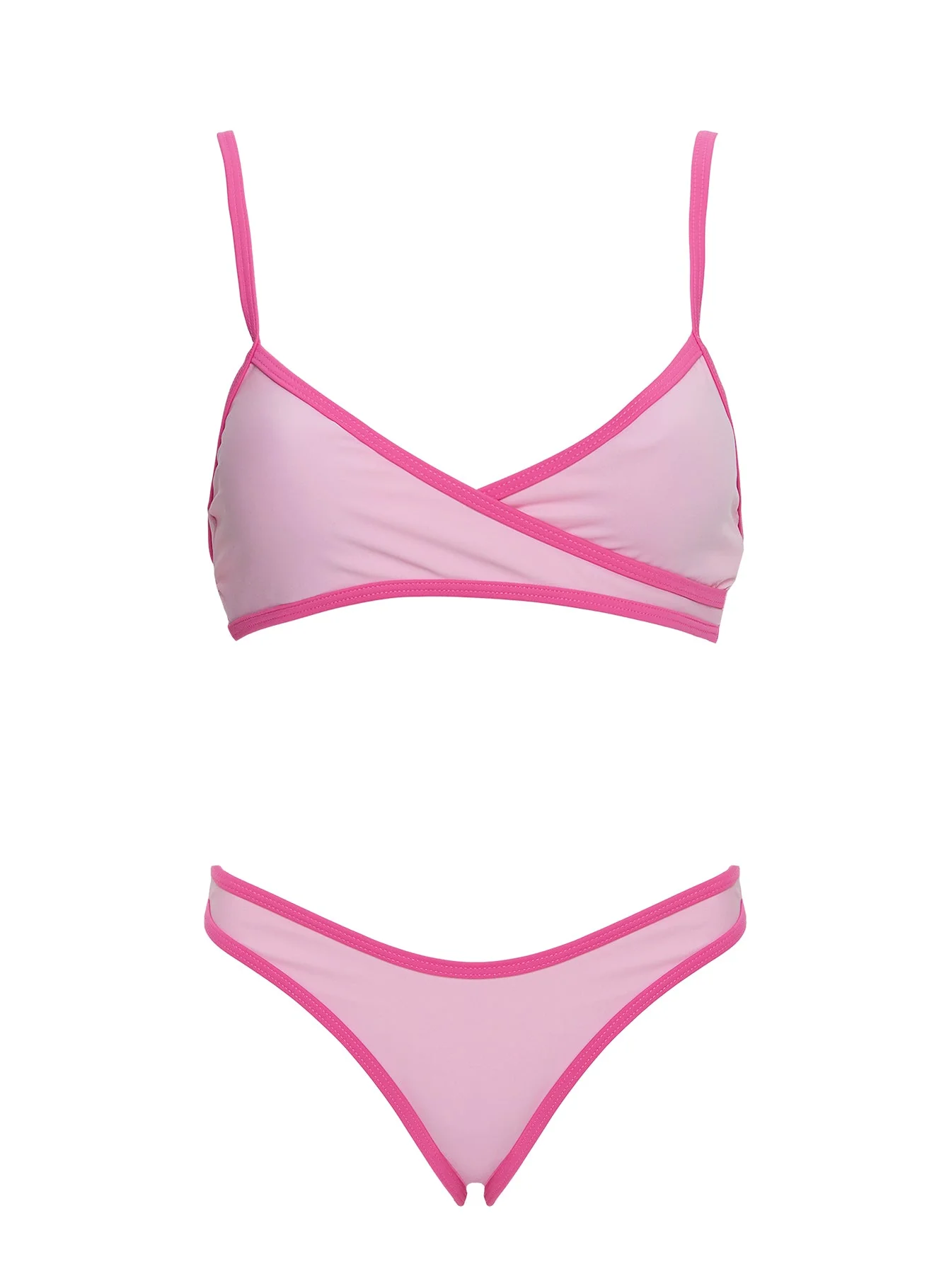 Ailee V Neck Bikini Top Pink - Image 5