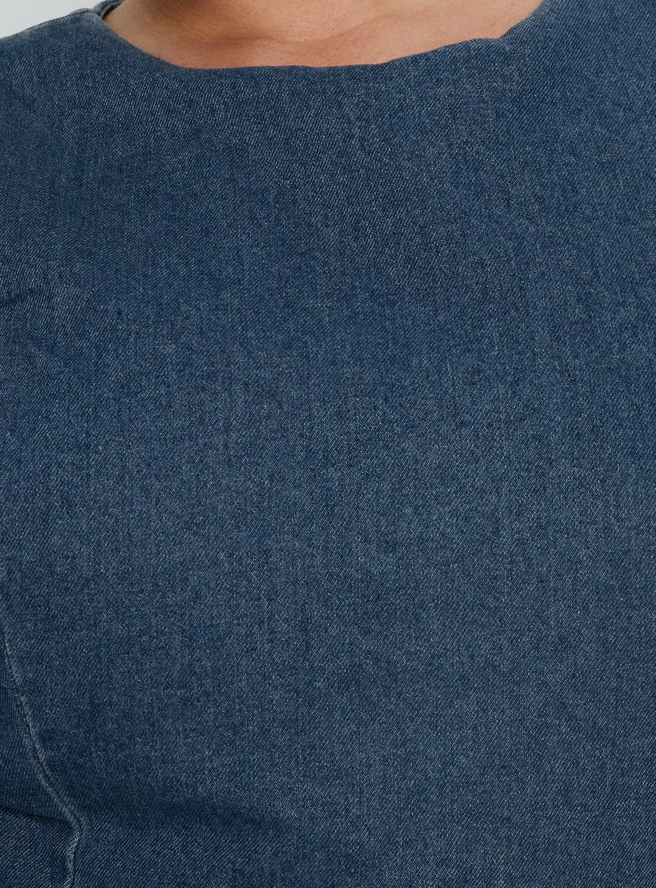 Ainsleigh Shift Denim Playsuit Mid Blue Wash Curve - Image 6