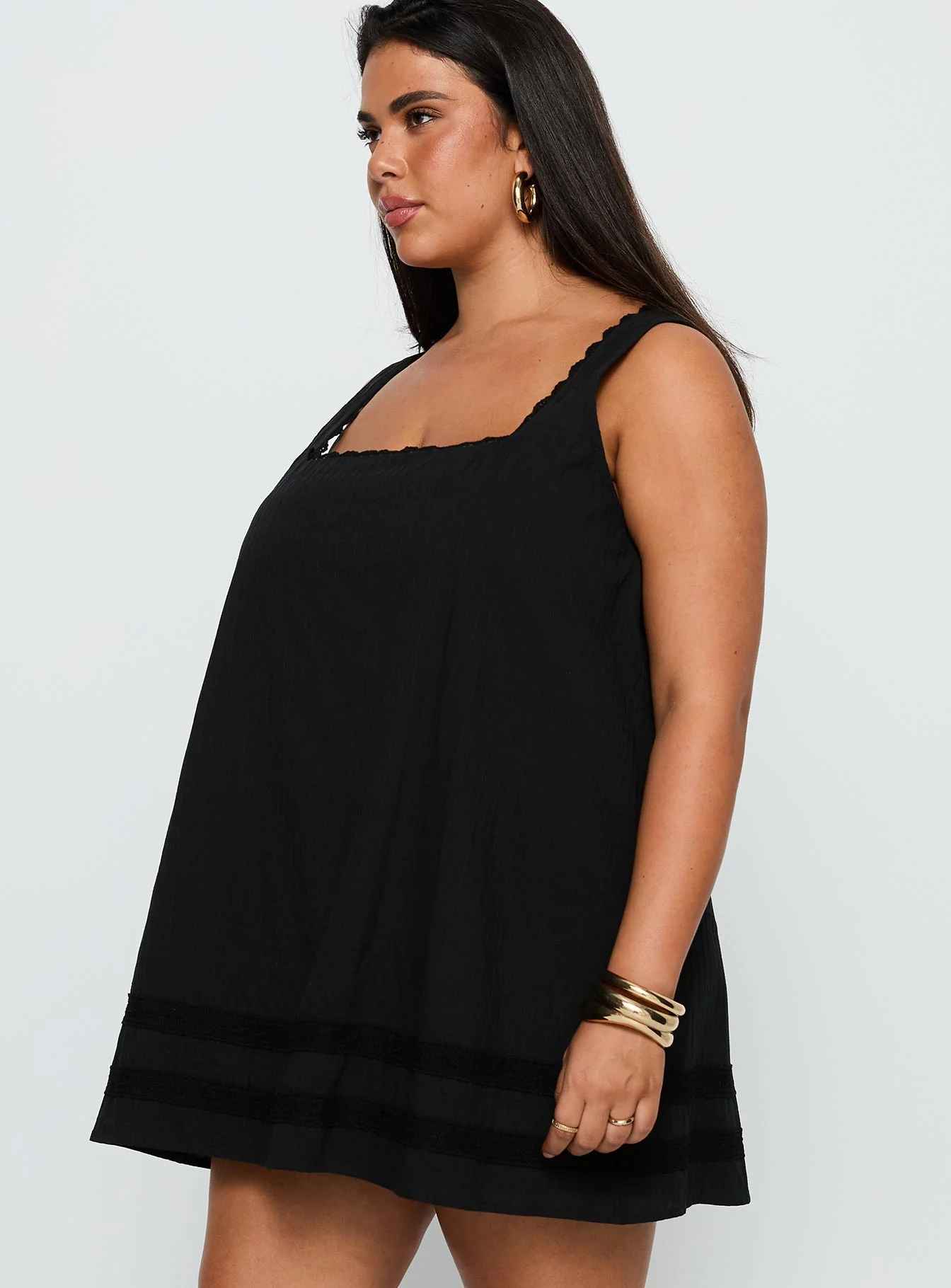 Alanah Mini Dress Black Curve - Image 3