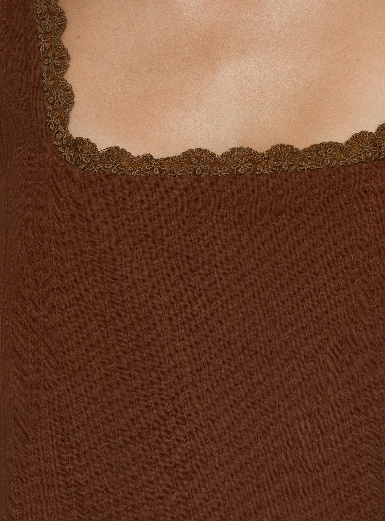 Alanah Mini Dress Dark Brown - Image 6