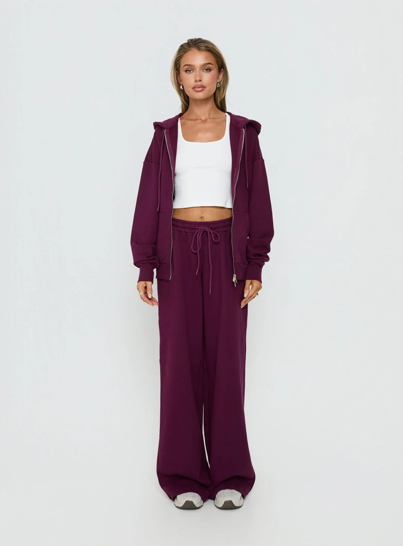 All Day Straight Leg Sweatpants Plum - Image 8