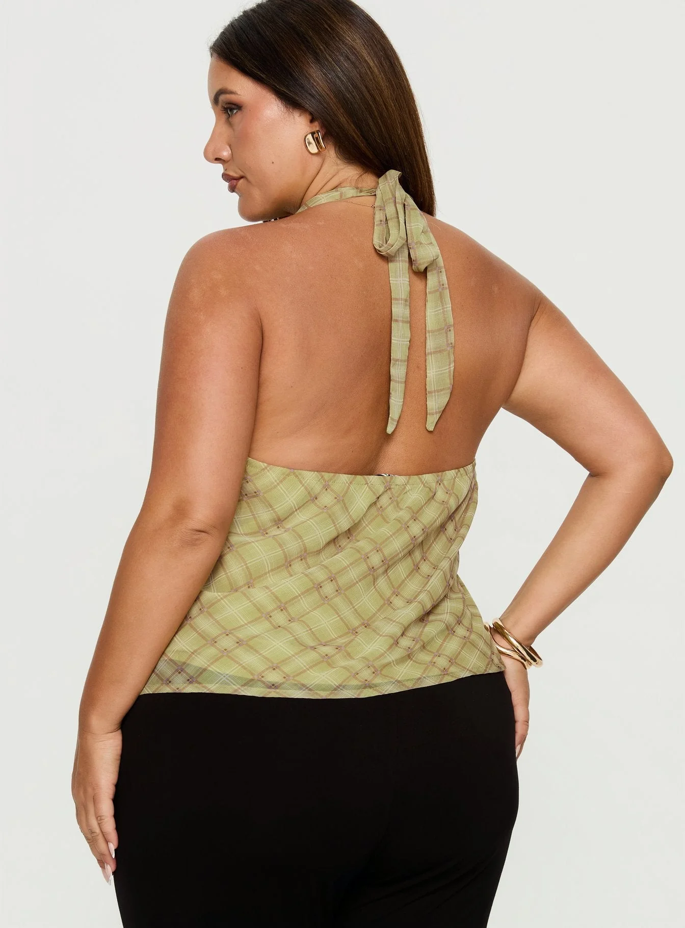 Amalthea Top Green Check Curve - Image 5