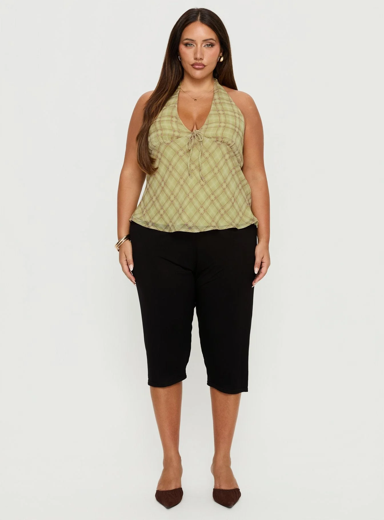 Amalthea Top Green Check Curve - Image 7