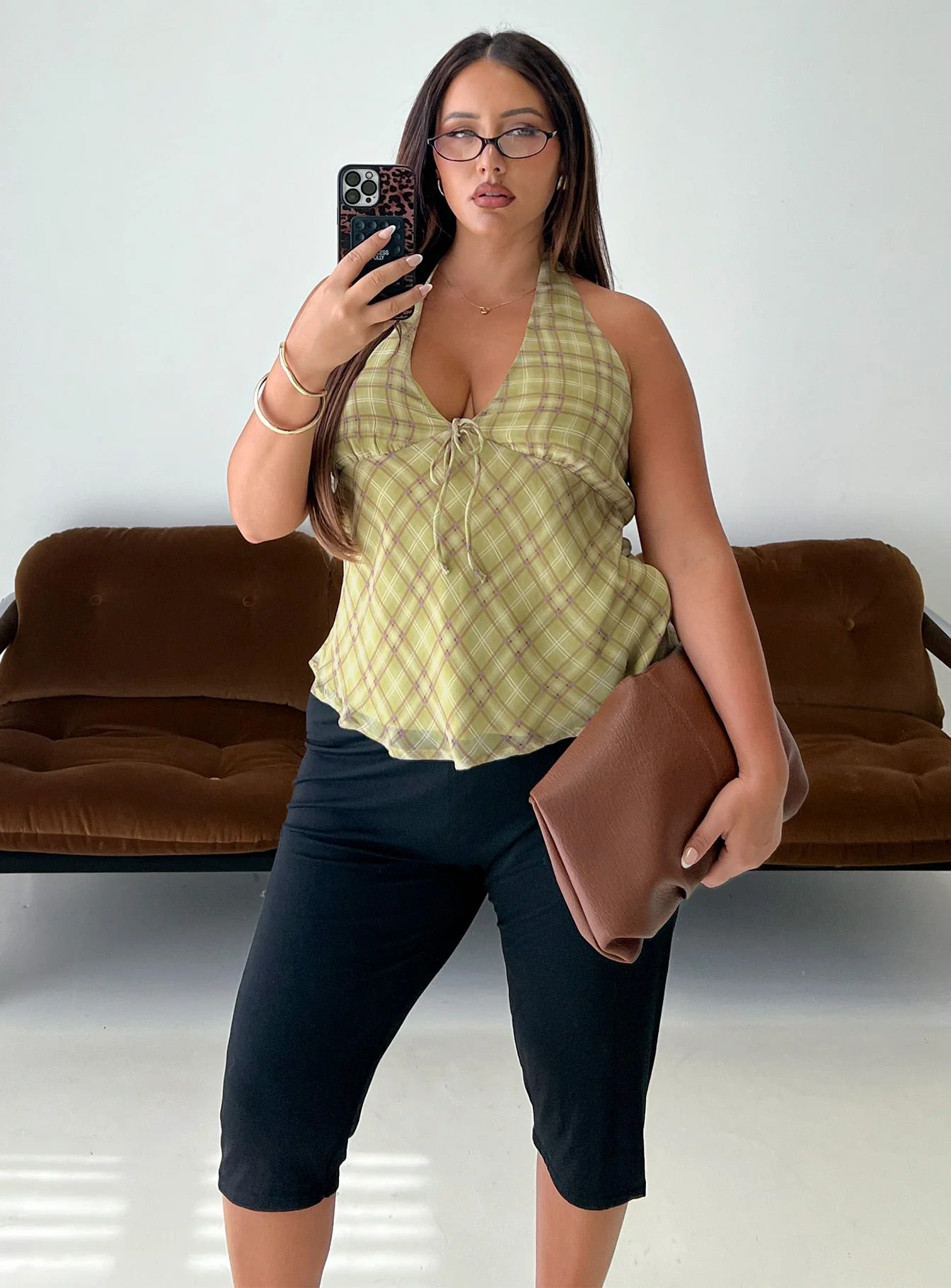 Amalthea Top Green Check Curve - Image 8