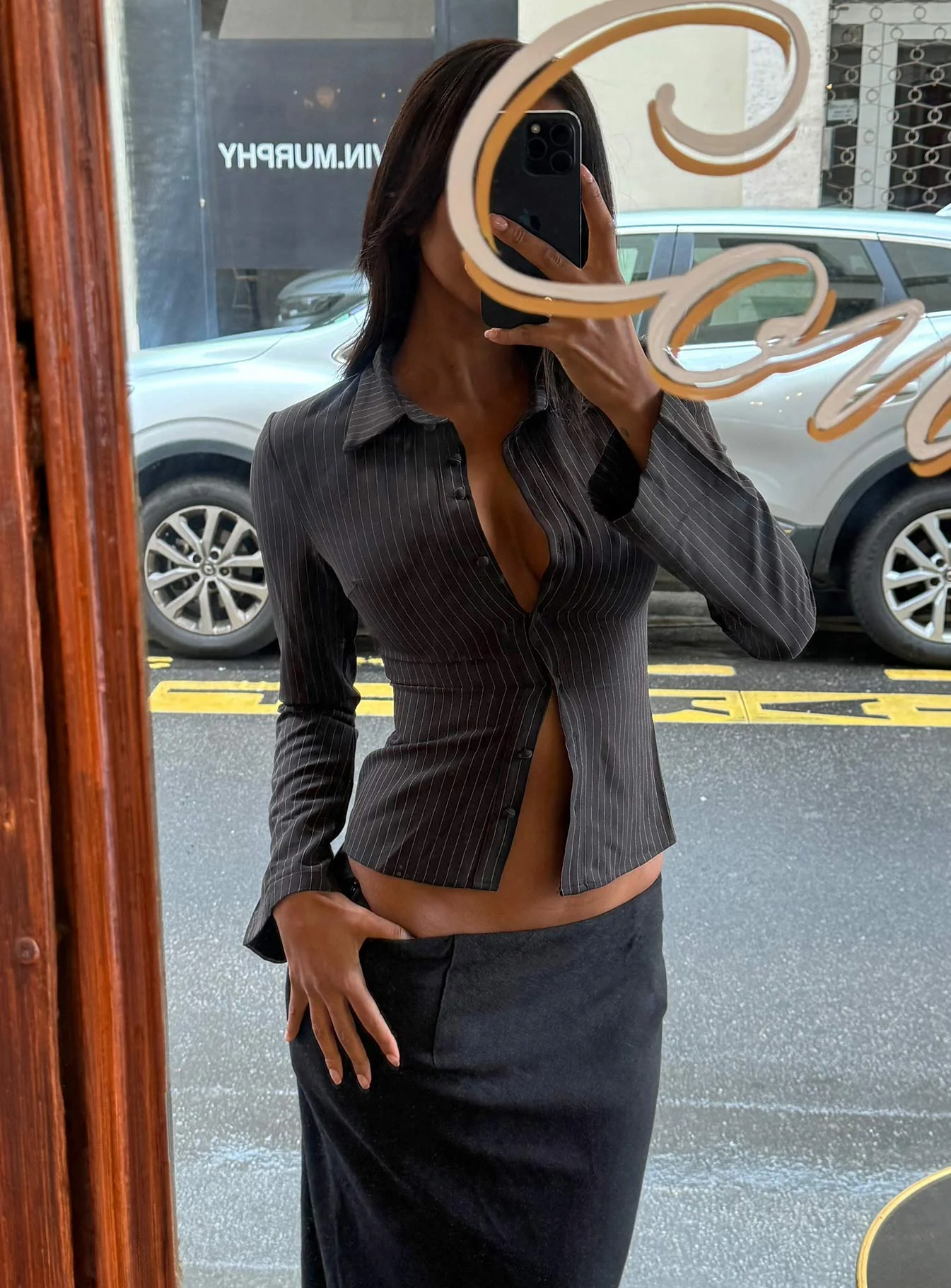 Anni Stripe Shirt Pinstripe - Image 7