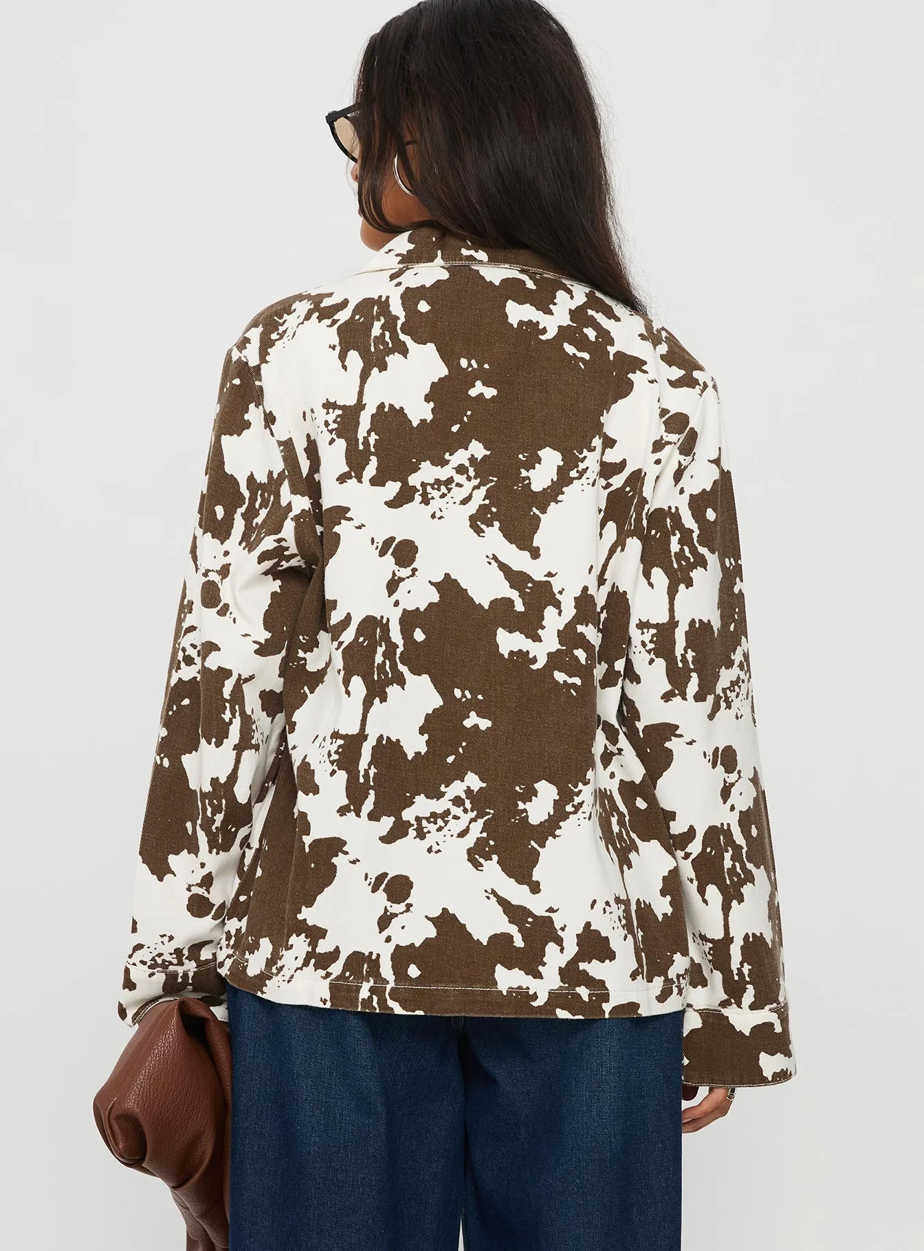 Another Life Zip Through Jacket Cow - Image 6