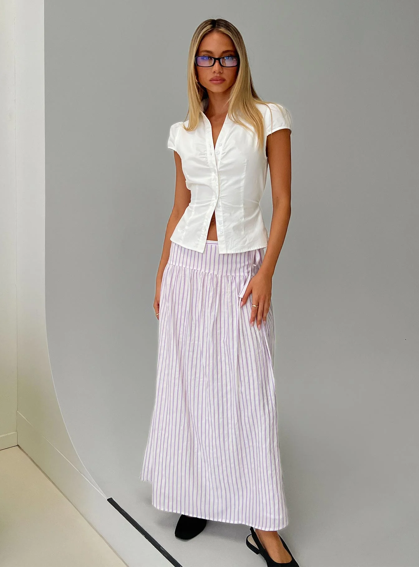 Antheia Maxi Skirt White Multi - Image 8