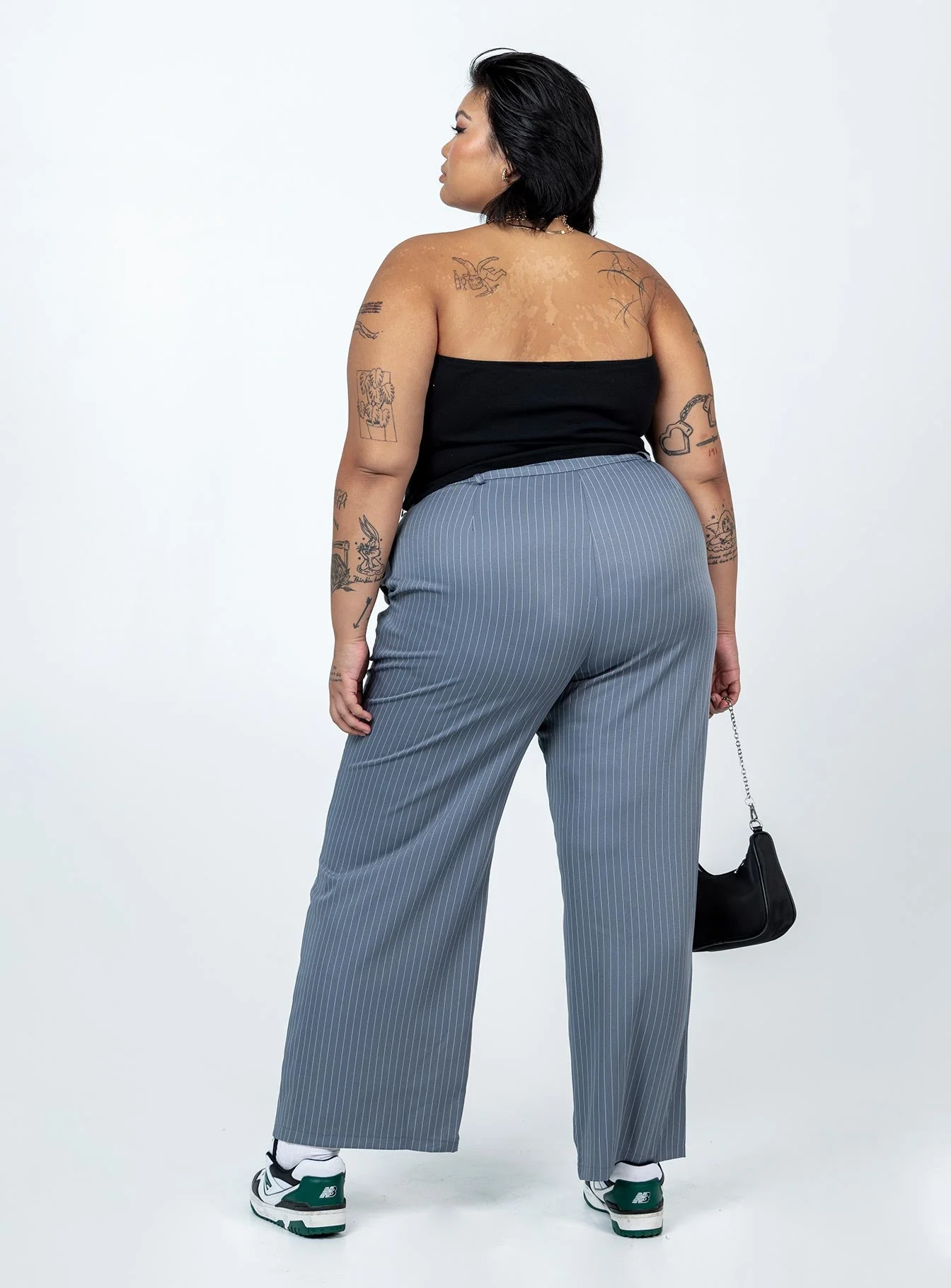 Archer Pants Pinstripe Grey Curve - Image 5