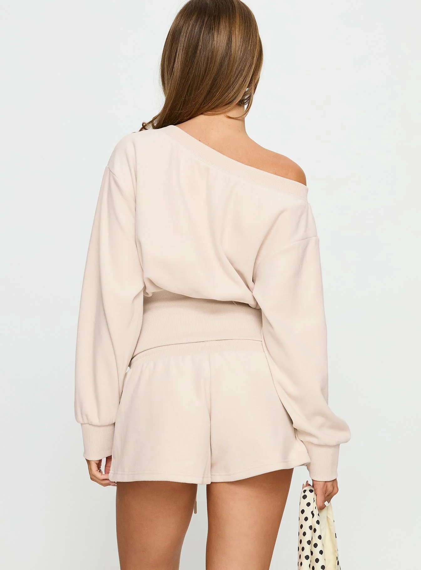 Aryn Track Shorts Cream - Image 5