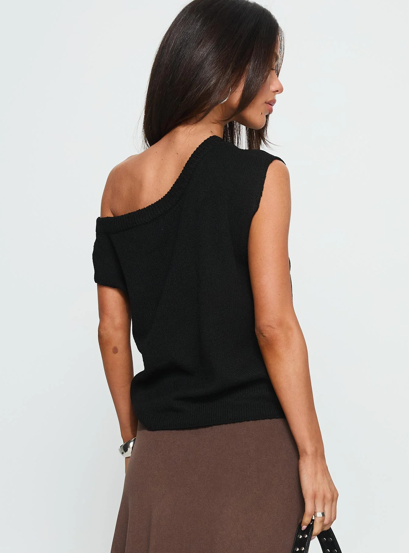 Ashfield Off Shoulder Top Black - Image 5