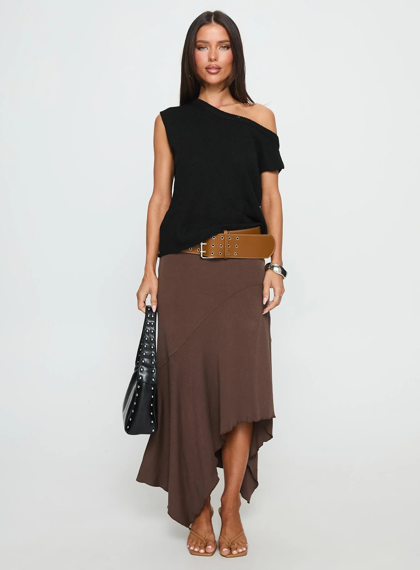 Ashfield Off Shoulder Top Black - Image 7