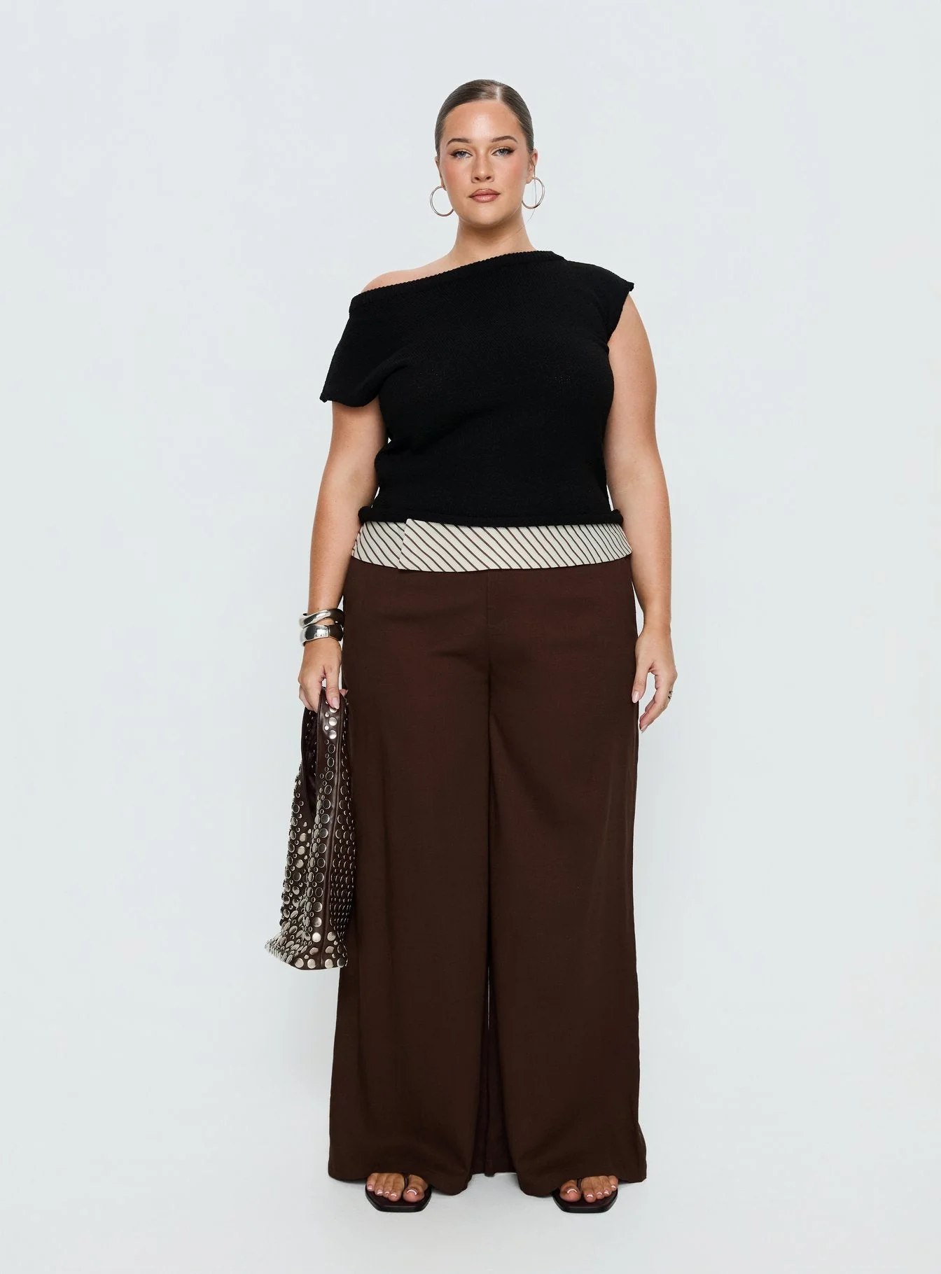 Ashfield Off Shoulder Top Black Curve - Image 7
