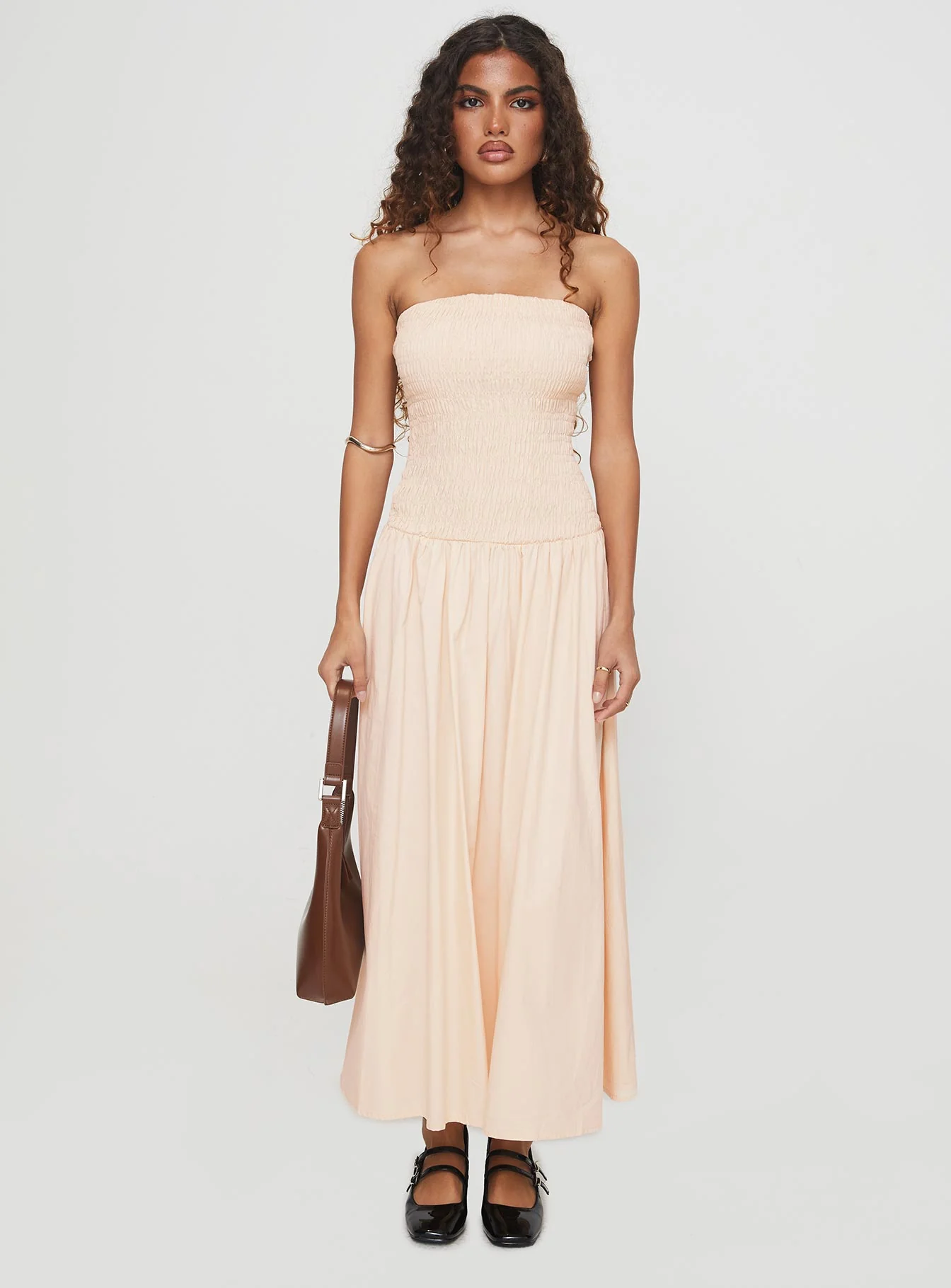 Atara Maxi Dress Cream - Image 6