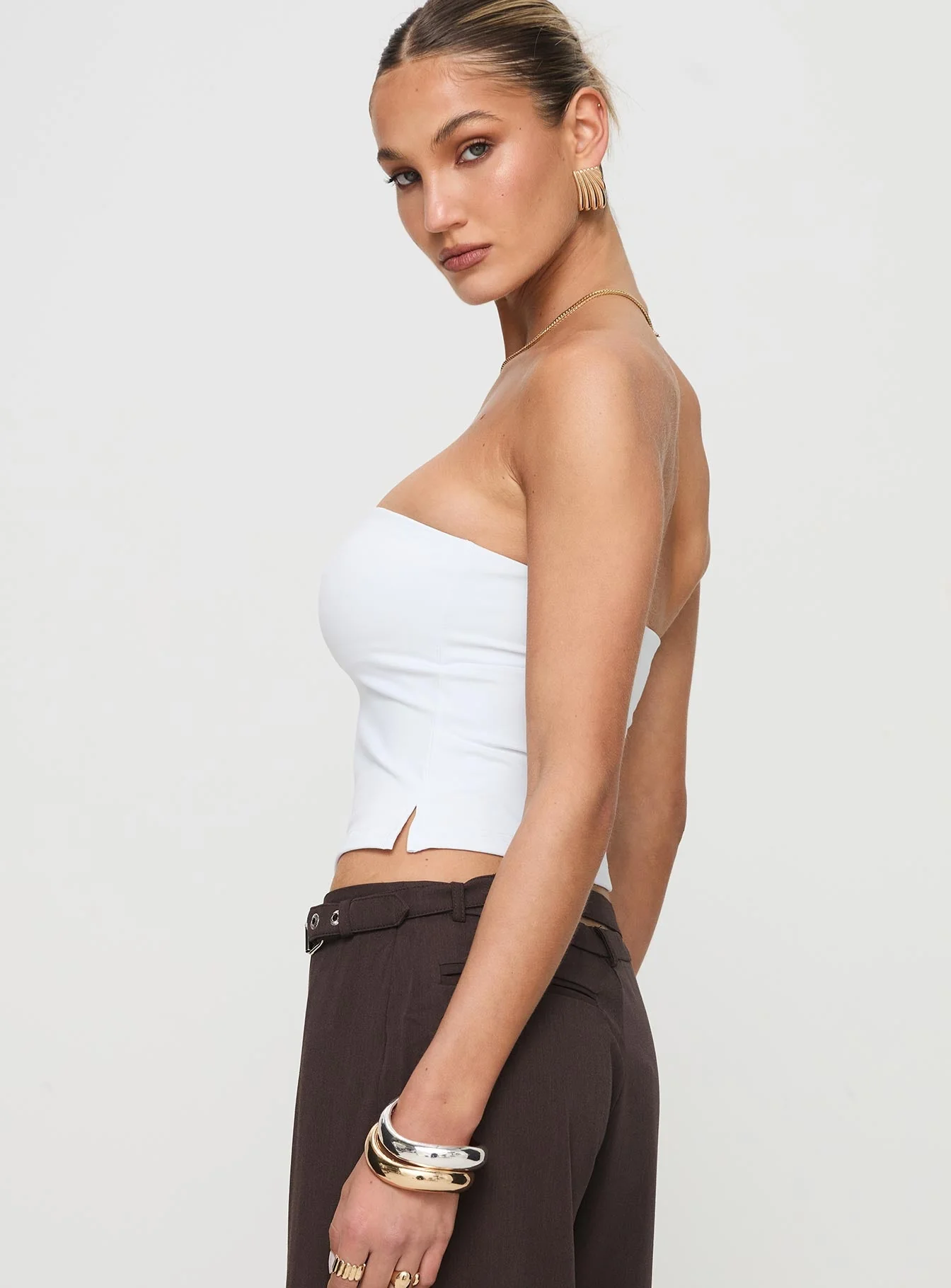 Aurorah Strapless Top White - Image 4