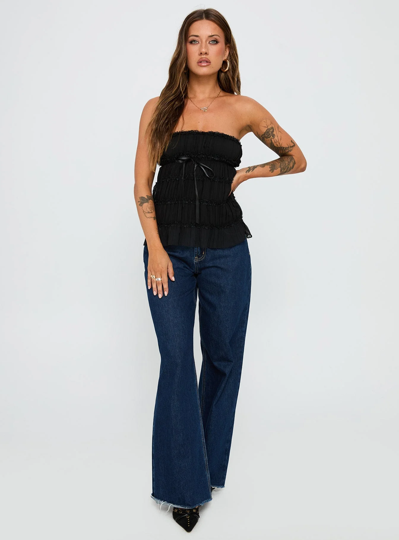 Avelina Strapless Top Black - Image 3