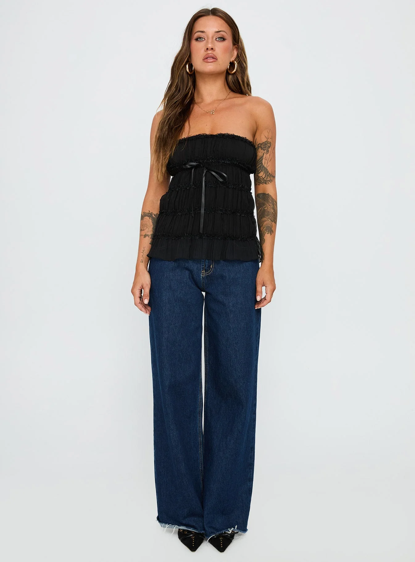 Avelina Strapless Top Black - Image 7
