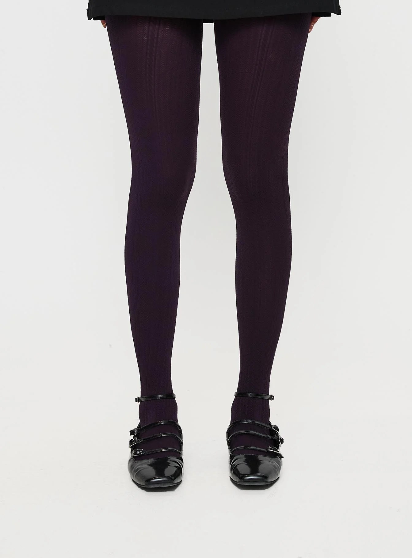 Back With Love Stockings Plum - Image 2