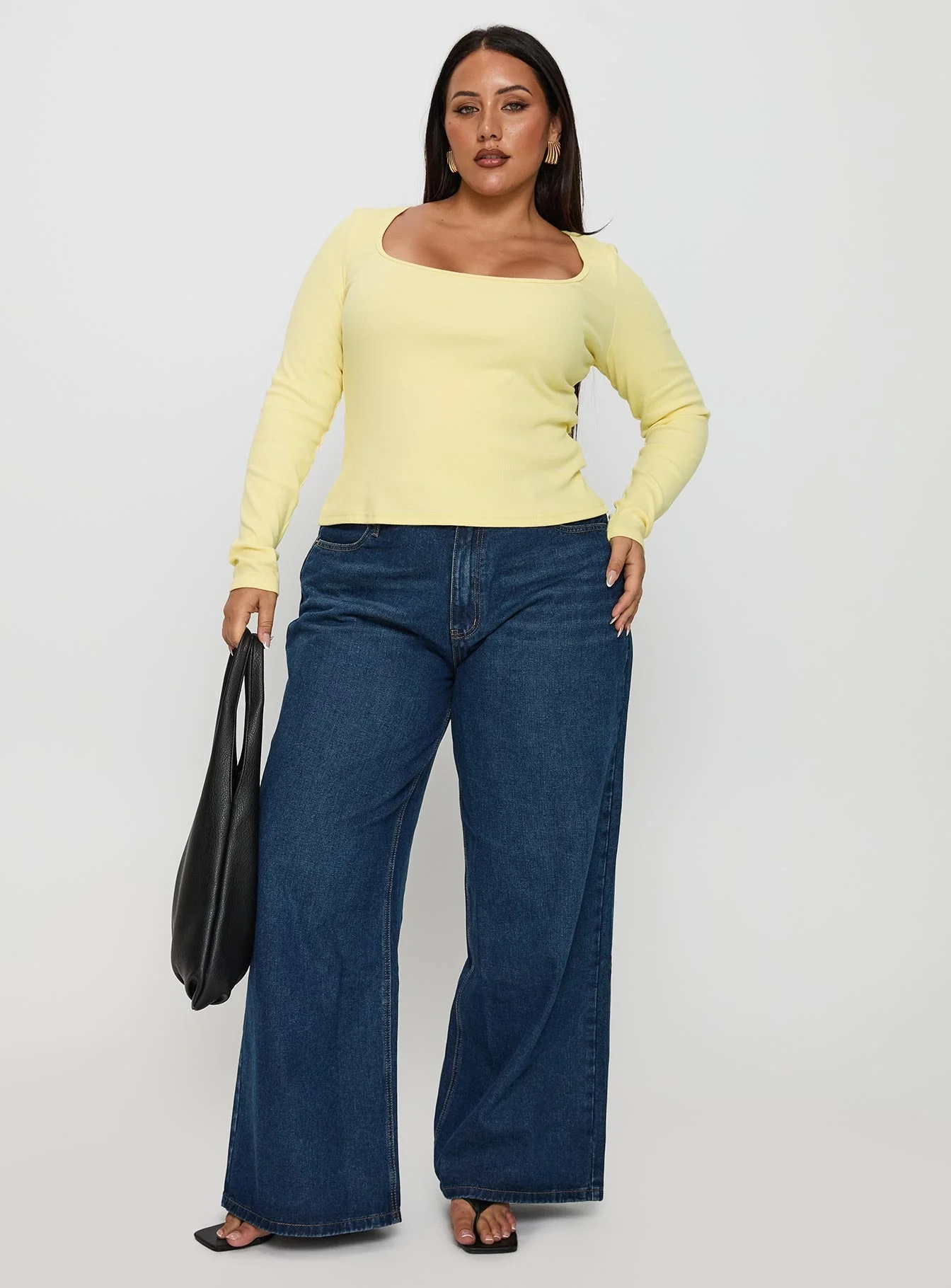 Baseline Long Sleeve Top Yellow Curve - Image 3