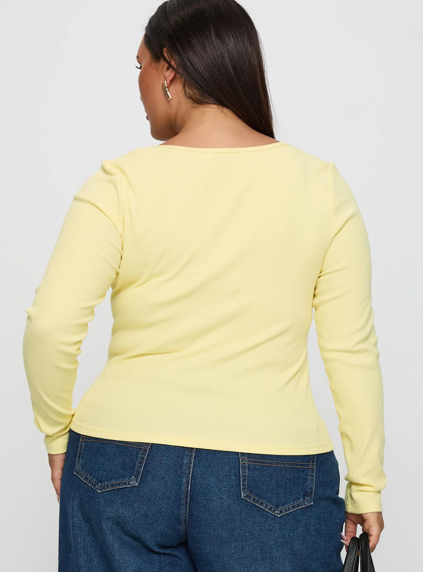Baseline Long Sleeve Top Yellow Curve - Image 5