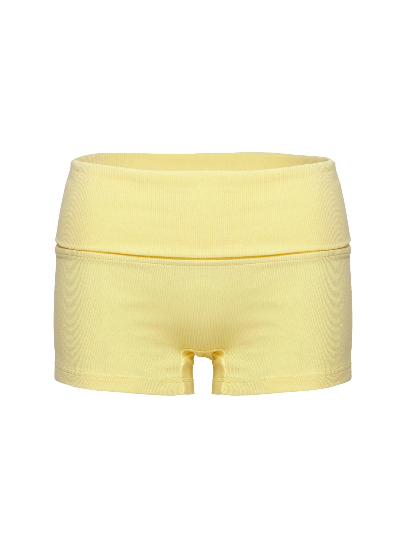 Baseline Low Rise Rib Shorts Yellow - Image 16