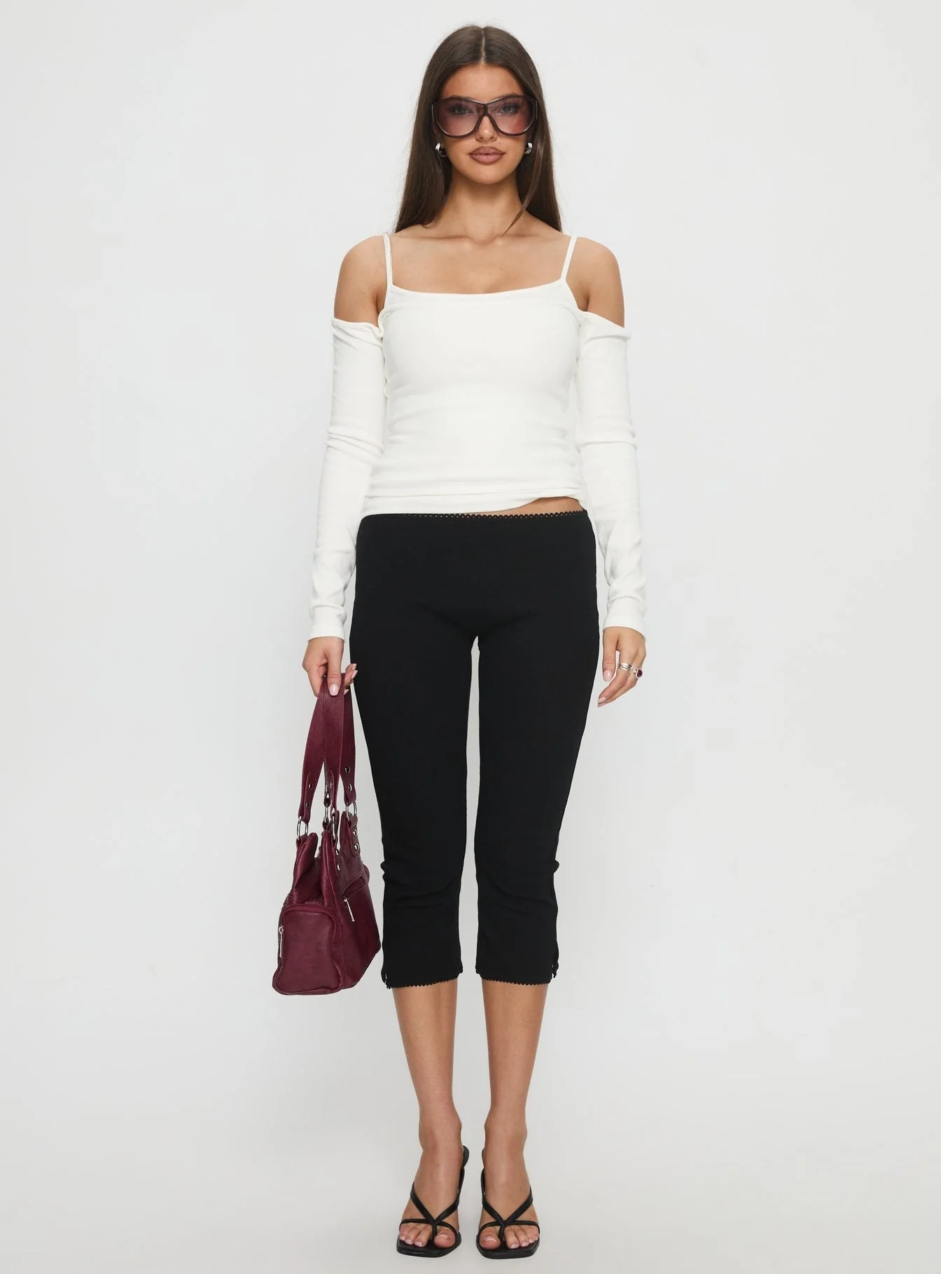 Baseline Rib Capri Pants Black - Image 7