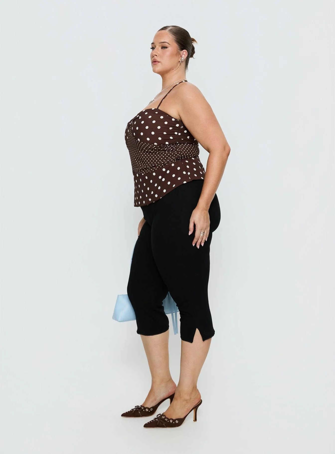 Baseline Rib Capri Pants Black Curve - Image 4