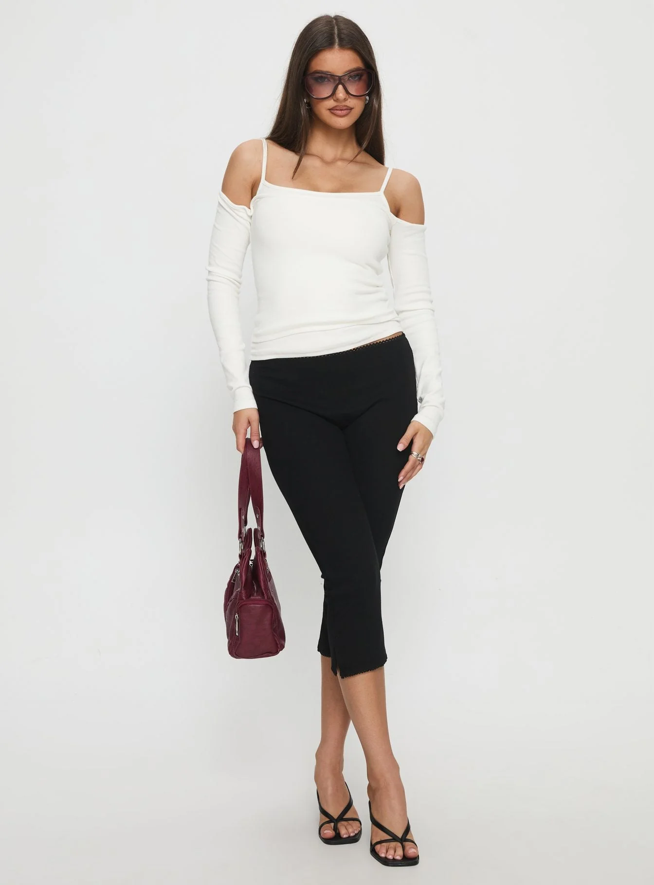 Baseline Rib Capri Pants Black Tall - Image 2