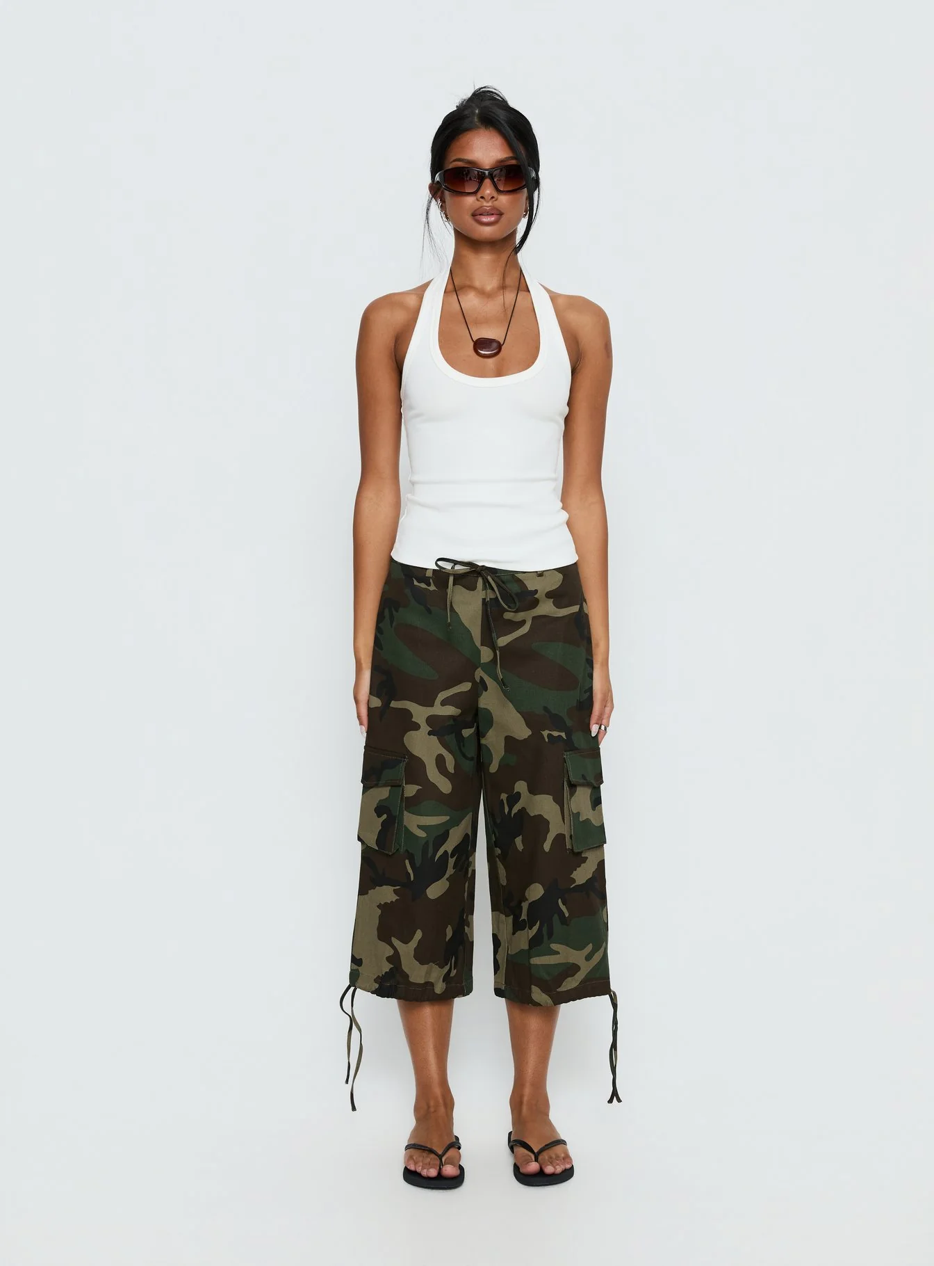 Baseline Scoop Halter Rib Tank White - Image 7