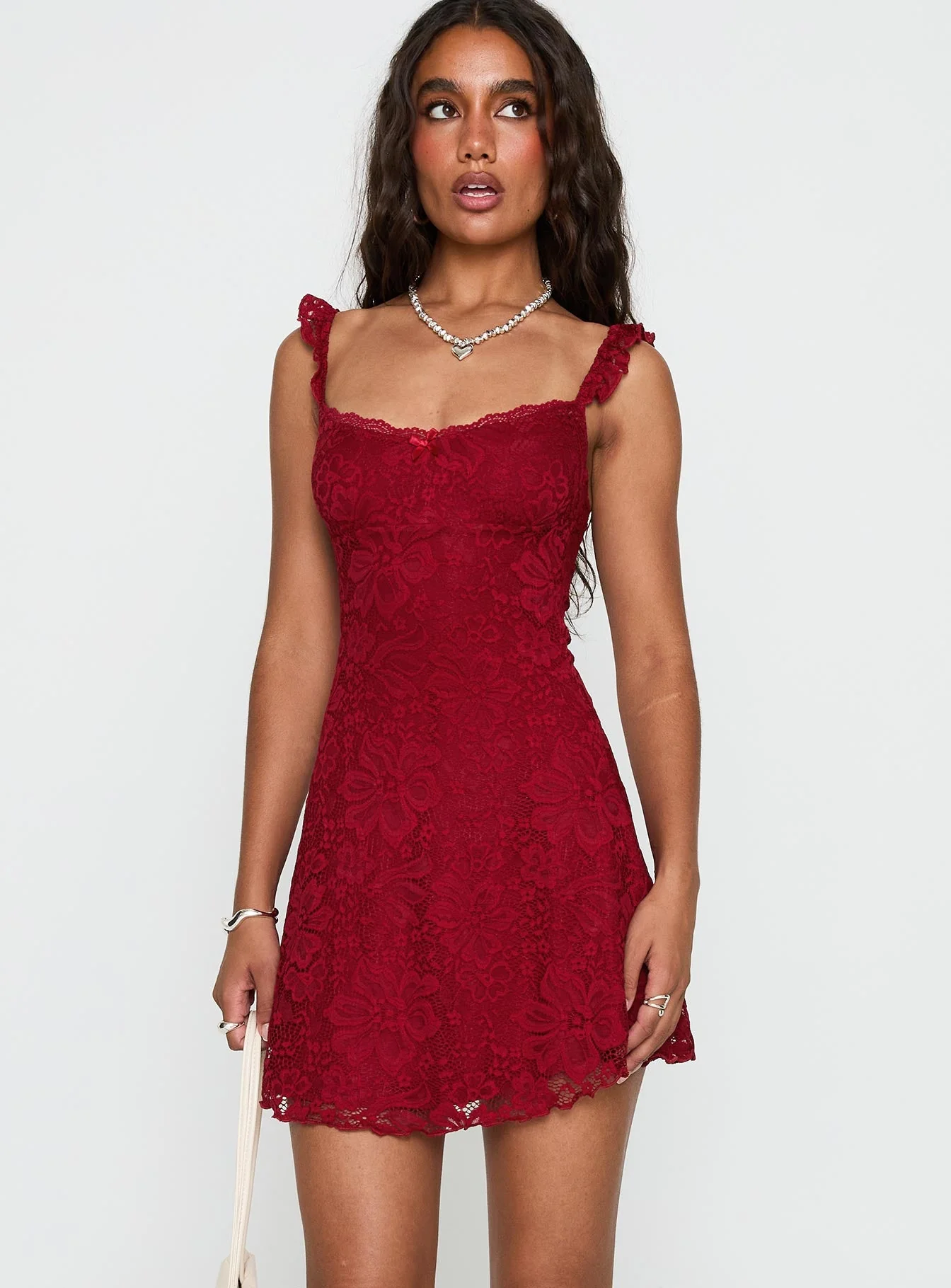Beacall Mini Dress Red - Image 2