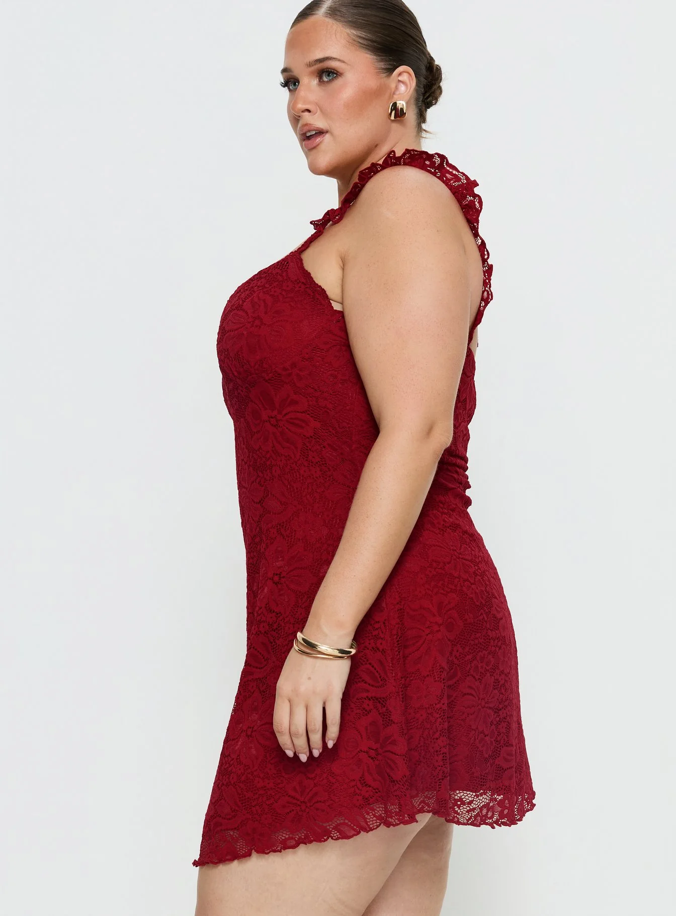 Beacall Mini Dress Red Curve - Image 4