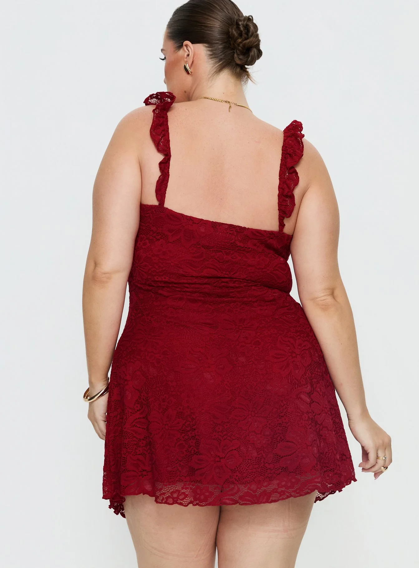 Beacall Mini Dress Red Curve - Image 5