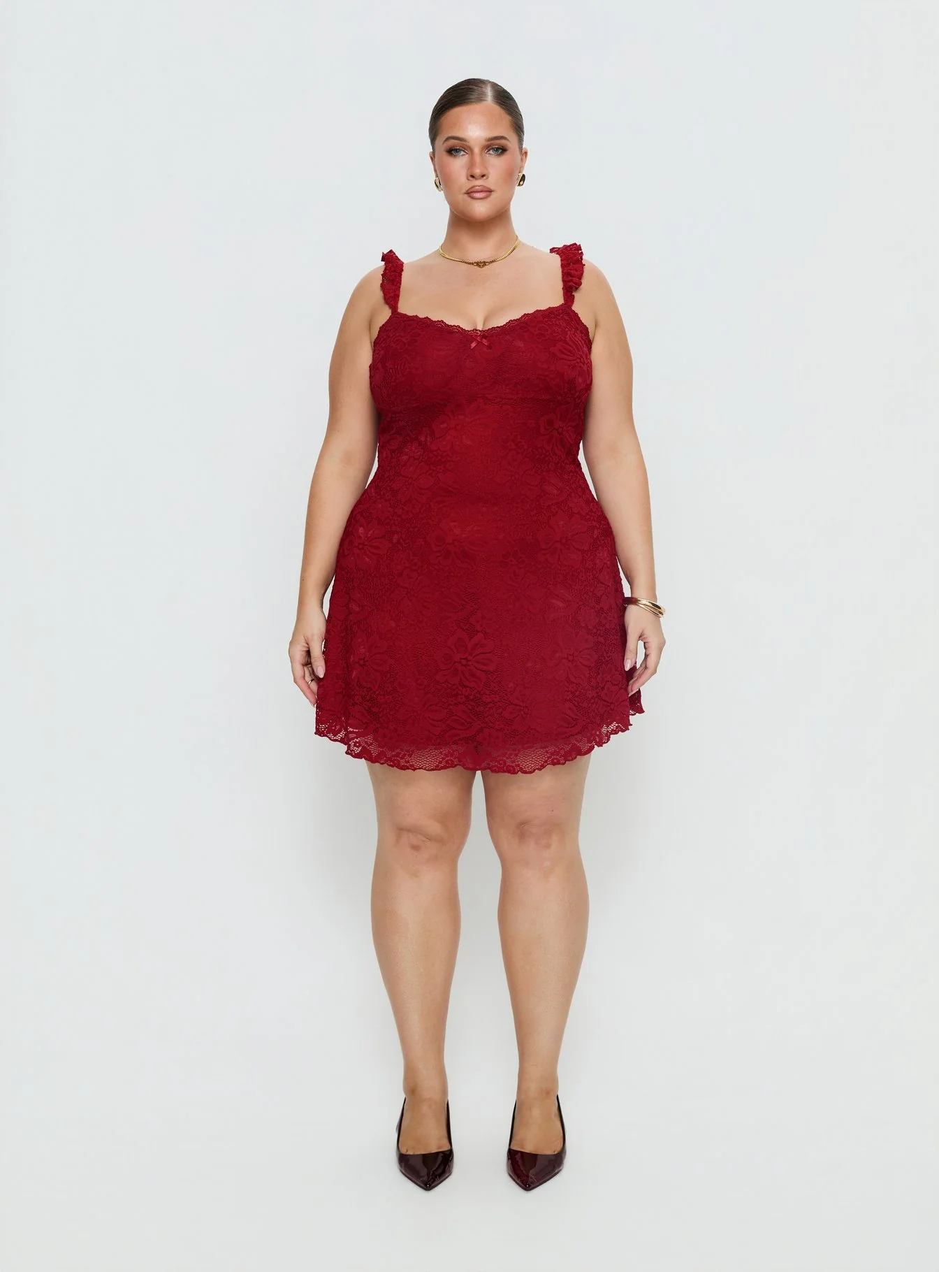 Beacall Mini Dress Red Curve - Image 7