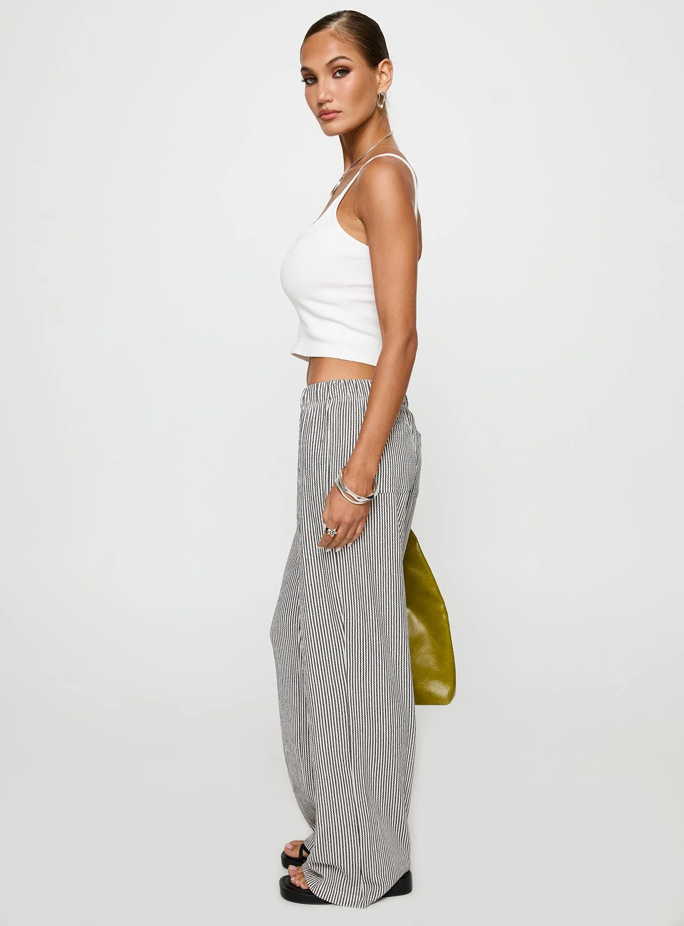 Beach House Pants Black / White Stripe - Image 4