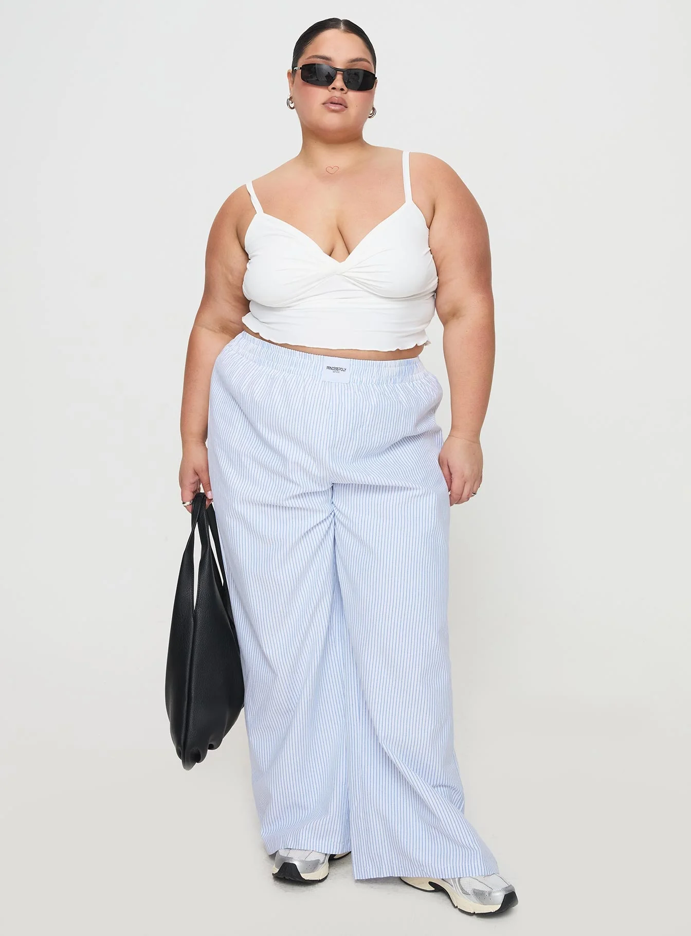Beach House Pants Blue Stripe Curve - Image 3