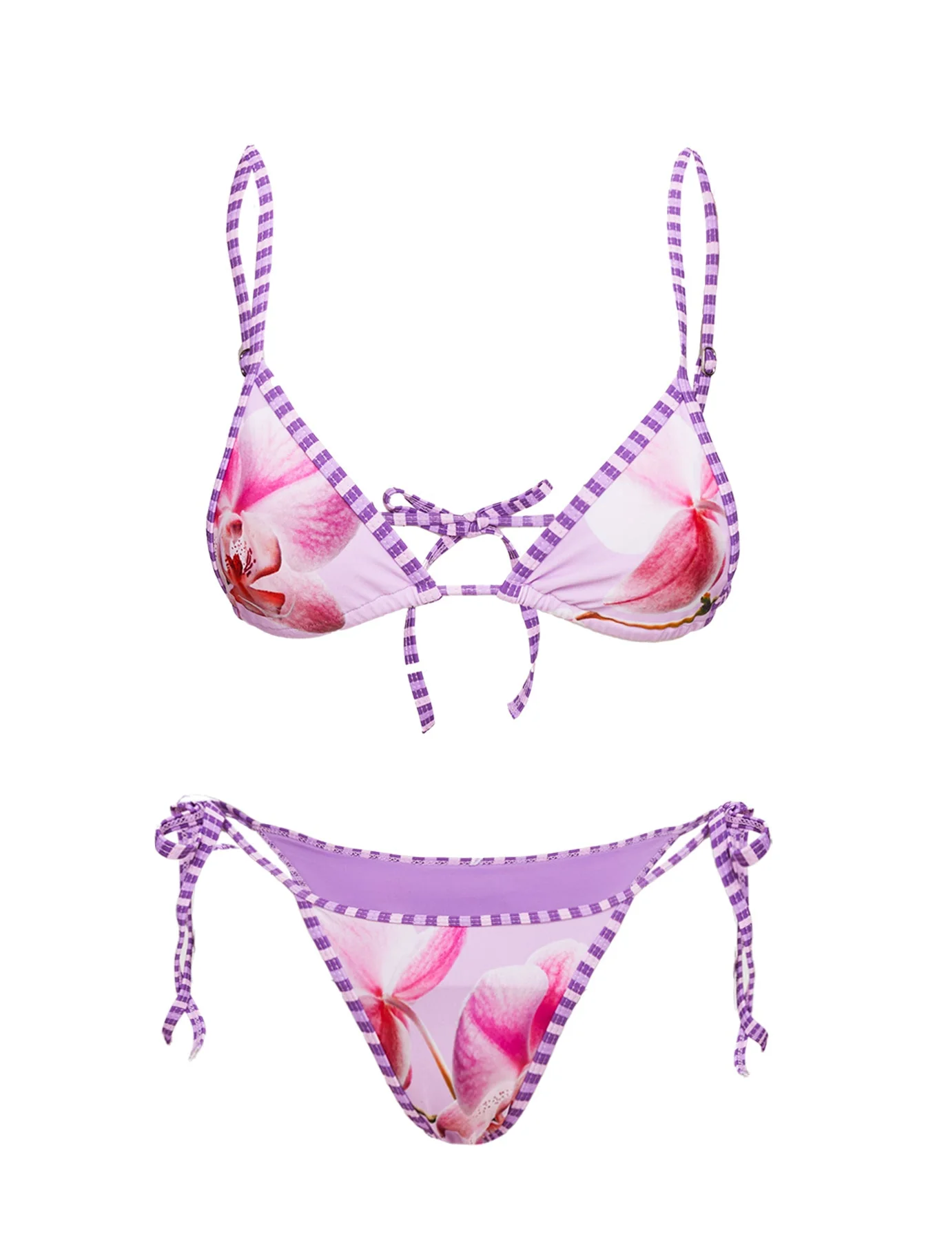 Beasley Tie Side Bikini Bottoms Pink Orchid - Image 5