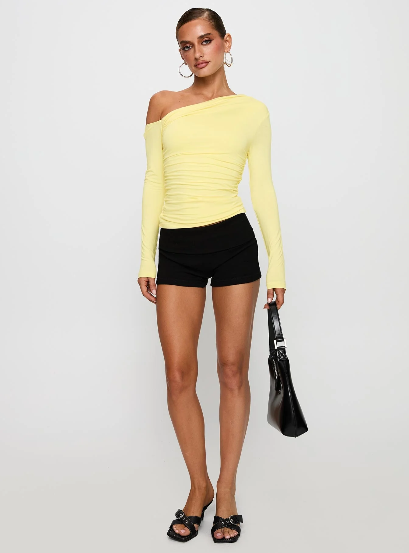 Beller Long Sleeve Top Lemon - Image 3