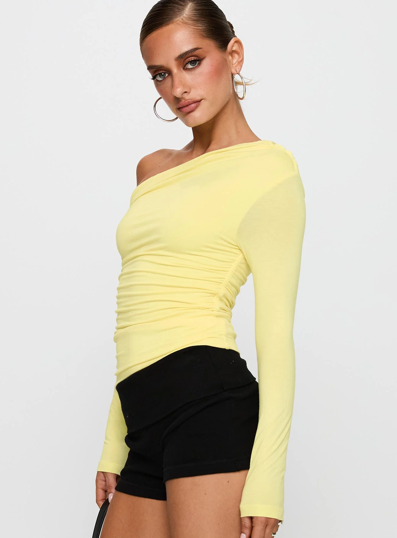 Beller Long Sleeve Top Lemon - Image 4