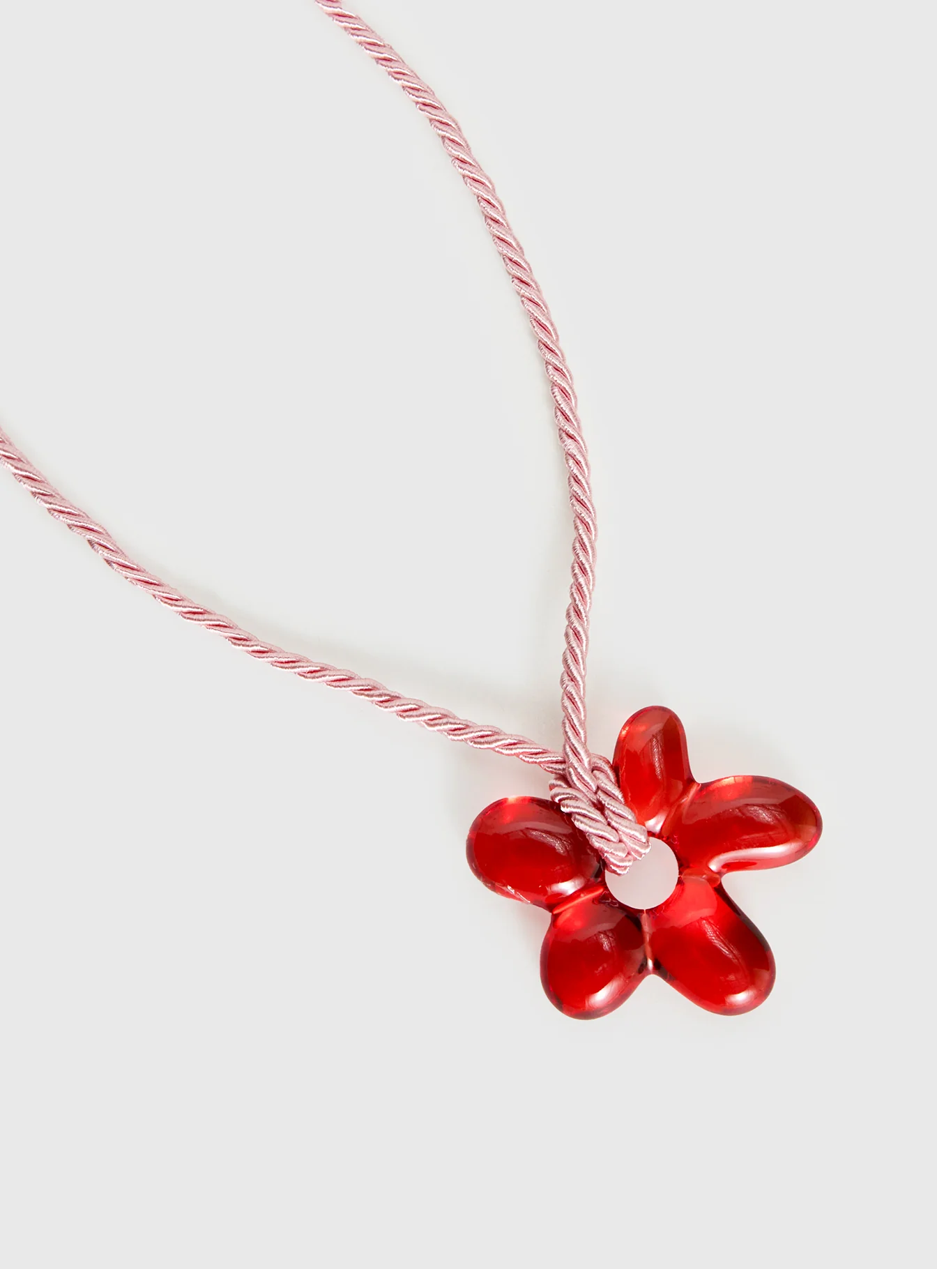 Belvedere Floral Pendant Necklace Pink - Image 3