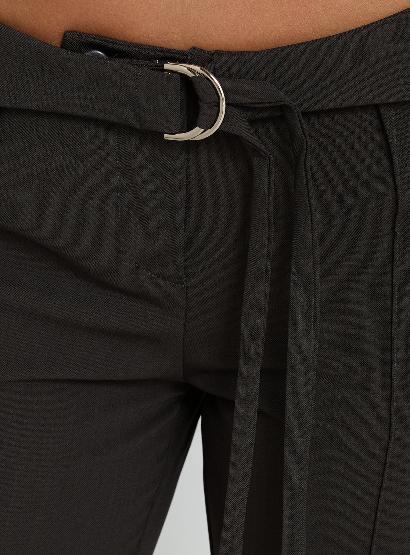 Belvia Layered Mid Rise Pants Slate Grey - Image 6