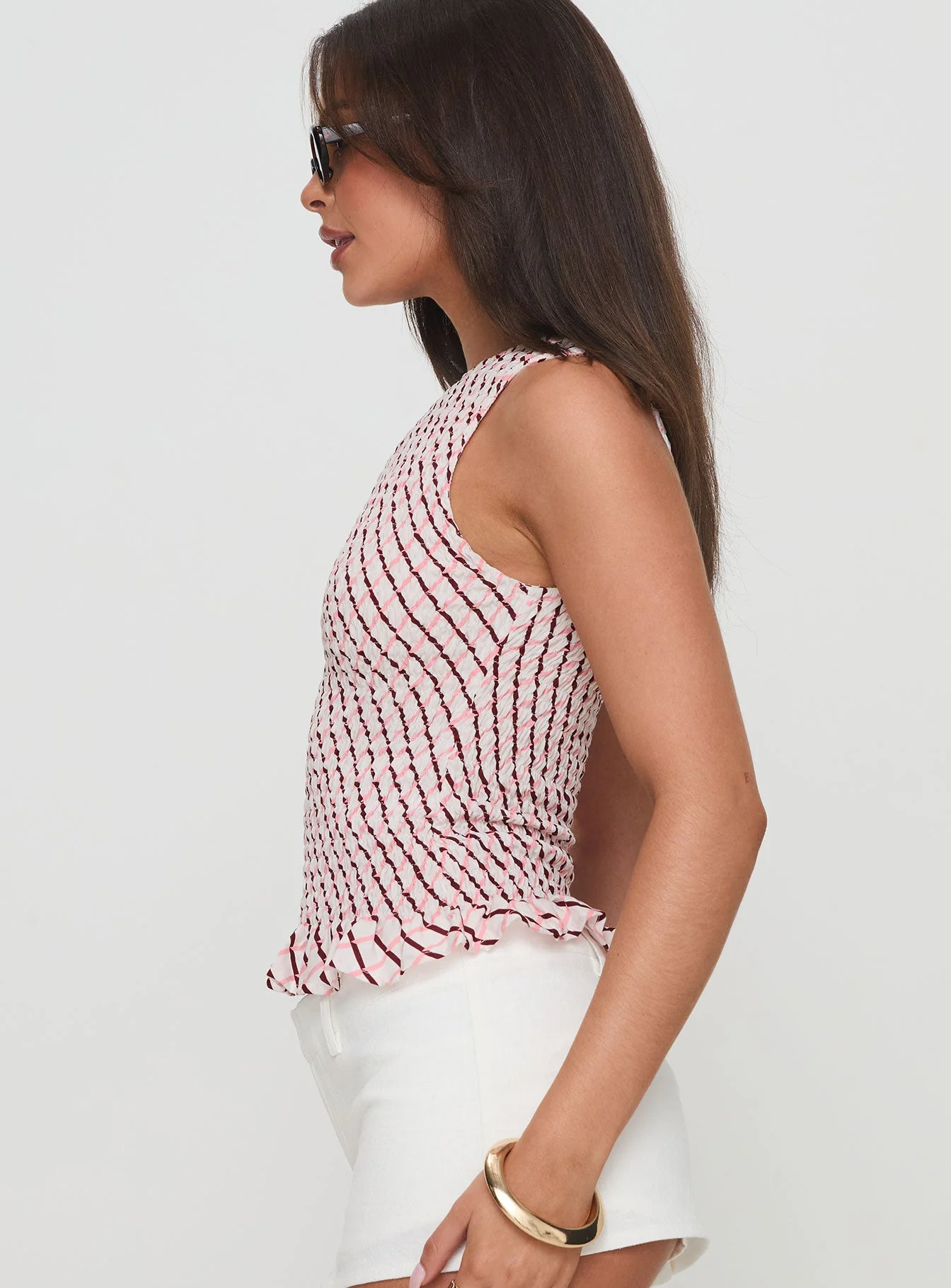 Birita Top Geometric Tile Pink - Image 4