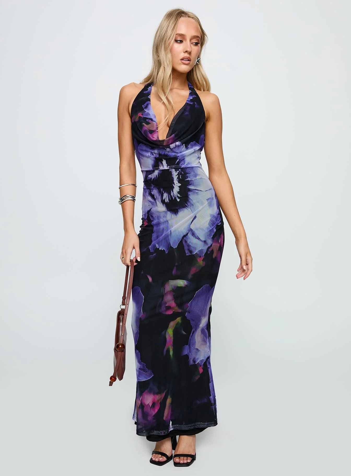 Bittersuite Cowl Maxi Dress Black - Image 2