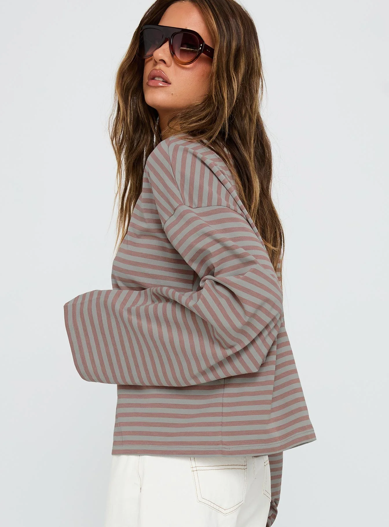 Bloom Long Sleeve Muted Pastels Stripe - Image 4
