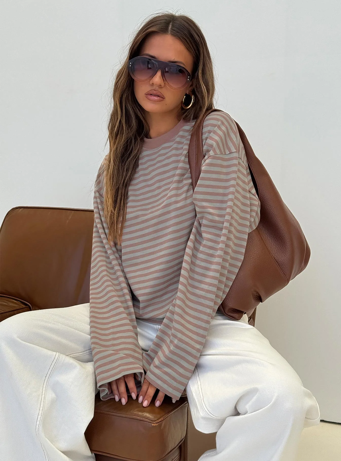 Bloom Long Sleeve Muted Pastels Stripe - Image 8