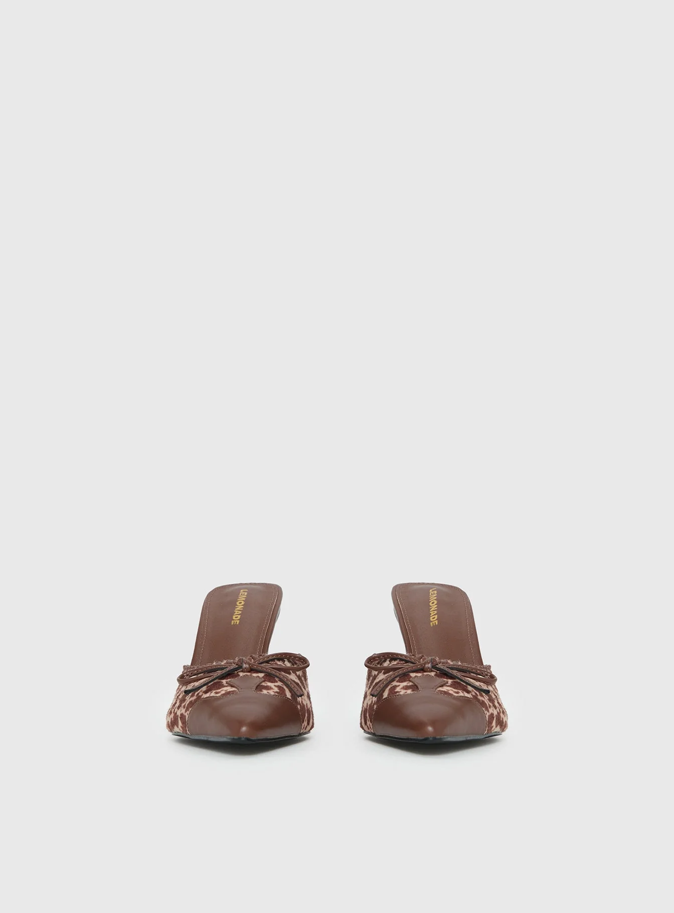 Boardroom Pointed Toe Heels Caramel Cow - Image 3