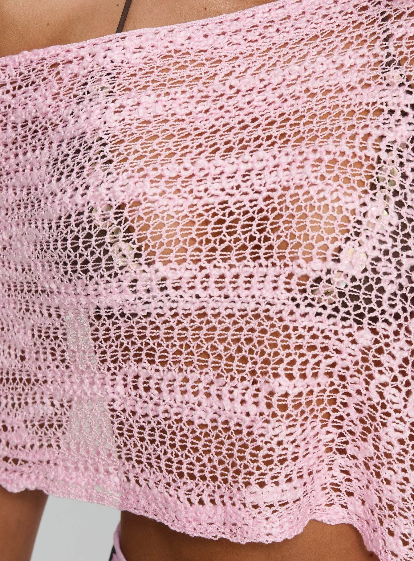 Boni Knit Poncho Soft Pink - Image 6