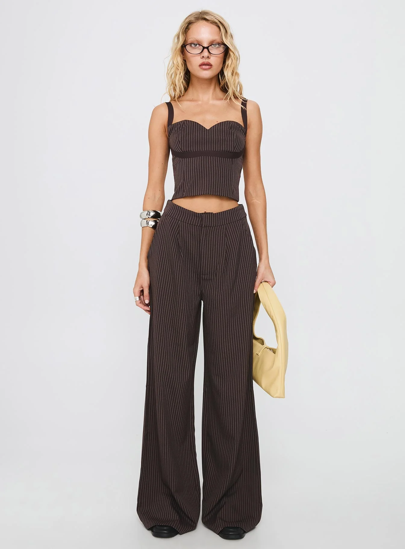 Briana Set Chocolate Pinstripe - Image 6
